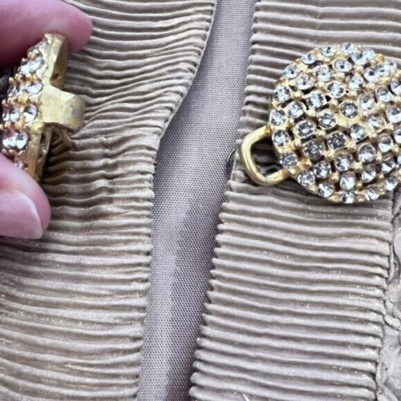 Karen Lawrence by Matthew Jacket Dress Combo Size 8 Metallic Gold Vintage MOTHER - Picture 8 of 16